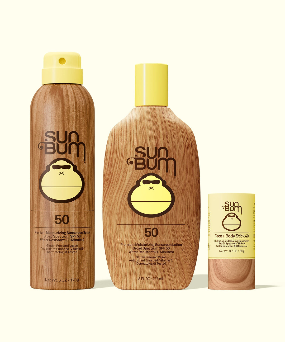 SPF 50 Spray + Lotion + Face and Body Stick 40 Bundle A3